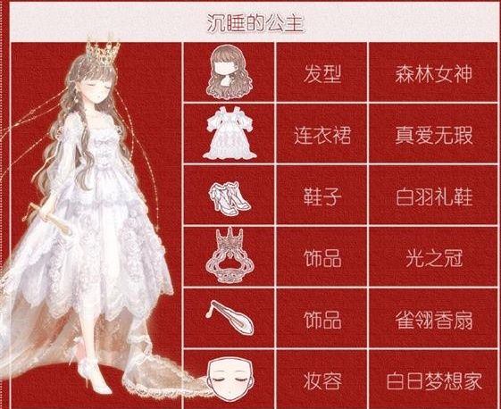 奇迹暖暖沉睡的公主怎么搭配