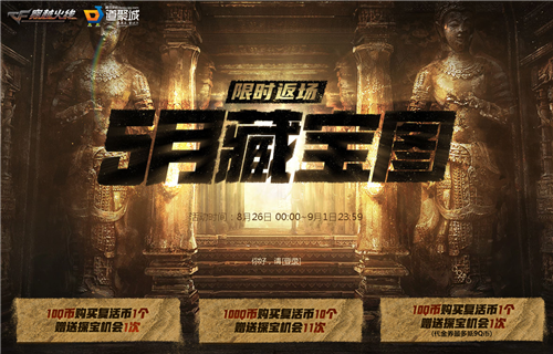 CF藏宝图活动八月地址