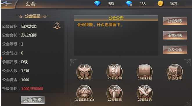 黎明风暴（商城特权）vip版公会系统怎么玩