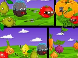 蔬菜大战水果无敌版游戏截图1