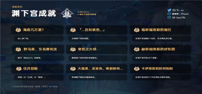 原神2.4隐藏成就有哪些
