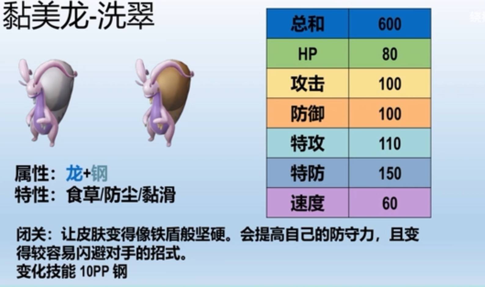 宝可梦传说阿尔宙斯黏美龙什么性格比较好