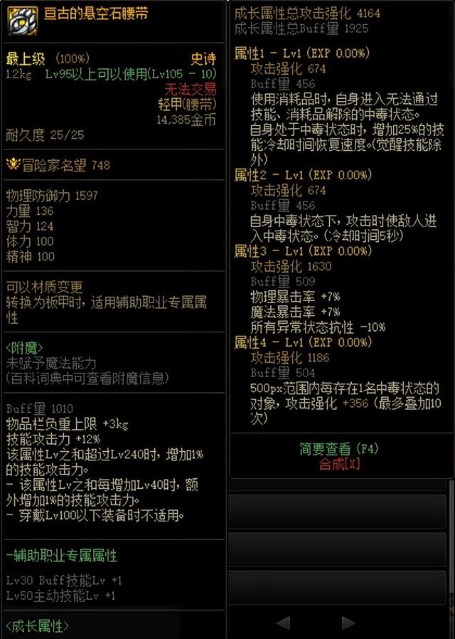 dnf110级装备随便穿吗