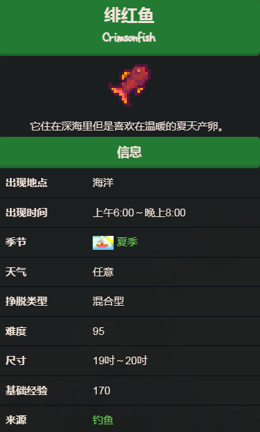 星露谷物语夏季鱼王是什么